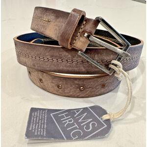 NWT AMSTERDAM HERITAGE 30001 Leather Belt Handmade in Netherlands 105 36"-38"